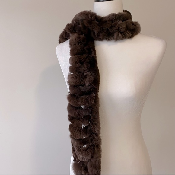 Angora Fur Scarf - Picture 1 of 10